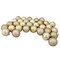 Northlight Shatterproof 4-Finish Christmas Ball Ornaments 3.25" (80mm) - Champagne Gold - 32ct
